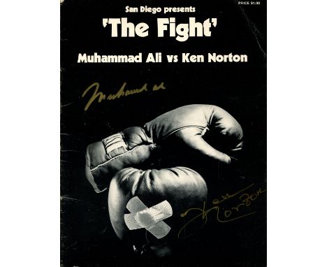 ALI & NORTON: ALI MUHAMMAD (1942-2016) American Boxer, World Heavyweight Champion. & NORTON KEN (1943-2013) American Boxer, W