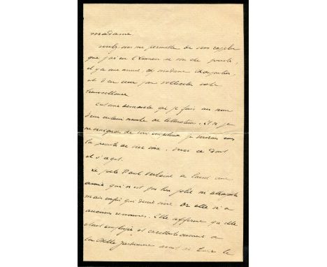 ‘The poet Paul Verlaine left a friend who is not very pretty or attractive,but who finally wants to live’BARRES MAURICE: (186