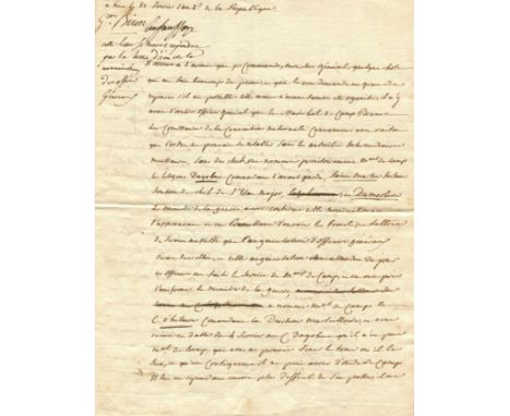 BIRON: (1747-1793) Armand Louis de Gontaut, Duc de Lauzun, Duc de Biron. French officer and Politician. Best known for his ac