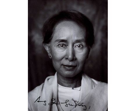 AUNG SAN SUU KYI: (1945- ) Burmese Politician, Diplomat and Author. Prime Minister of Myanmar. Awarded in 1991 with the Nobel