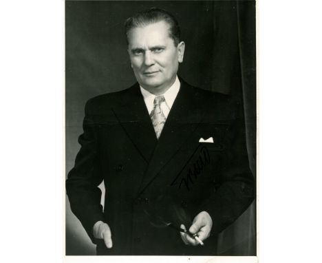 TITO JOSIP BROZ: (1892-1980) Yugoslav communist revolutionary who served as President of Yugoslavia 1953-80 and as Prime Mini