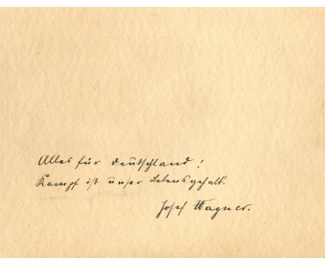 WAGNER JOSEF: (1899-1945) German Gauleiter who served as the Nazi Gauleiter of Gau Silesia 1934-41 until he was dismissed fro