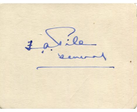 BRITISH ARMY: Small selection of signed clipped pieces and cards etc., by various British Generals, all of whom served in Wor