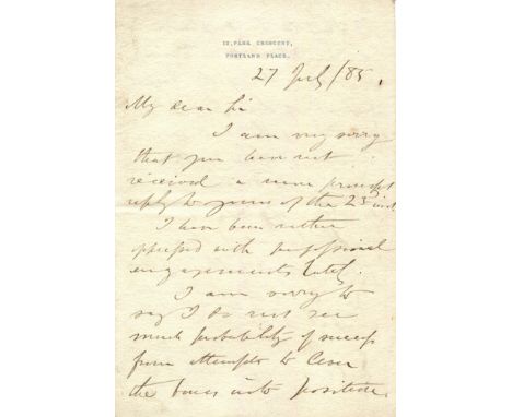  ‘….taking just enough to enable the bone to be replaced:antiseptic management being of course assured’ LISTER JOSEPH: (1827-