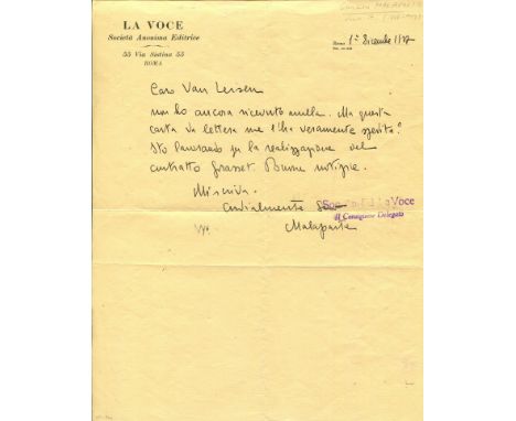 MALAPARTE CURZIO: (1898-1957) Italian Writer, Filmmaker & War Correspondent, one of the intellectuals who, during the 1920s, 