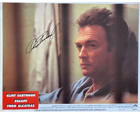 EASTWOOD CLINT: (1930- ) American Actor and film Director, Academy Award winner. Signed colour 14 x 11 photograph, the origin
