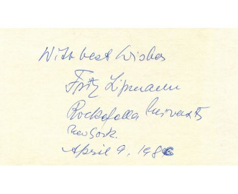 NOBEL PRIZE WINNERS: Selection of individual ink signatures, each to the verso of colour picture postcards addressed to the I
