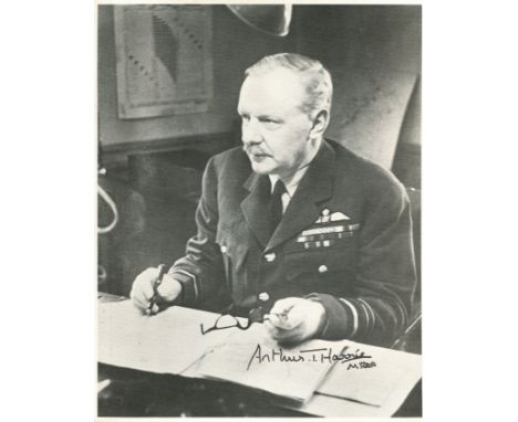 WORLD WAR II: Arthur T. Harris (1892-1984) British Marshal of the Royal Air Force, Air Officer Commanding-in-Chief RAF Bomber