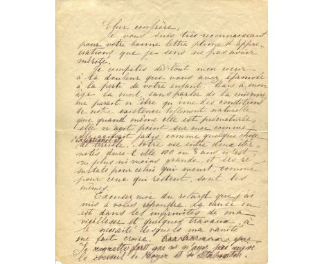 'The cause is in the infirmities of my old age and some work, the necessity of which my vanity makes me believe.'TOLSTOY LEO: