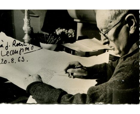GIONO JEAN: (1895-1970) French writer whose works of fiction were largely set in the Provence region of France. Vintage signe