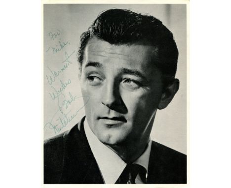 MITCHUM ROBERT: (1917-1997) American actor. Signed and inscribed 8 x 10 photograph, the cardstock image depicting Mitchum in 