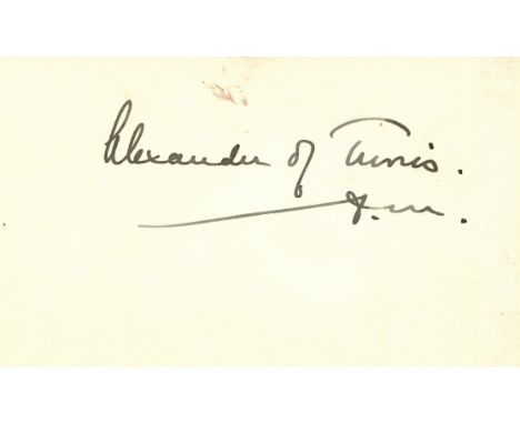 BRITISH ARMY: Small selection of signed pieces, cards, a few A.Ns.S. etc., by various British Field Marshals and Generals, al