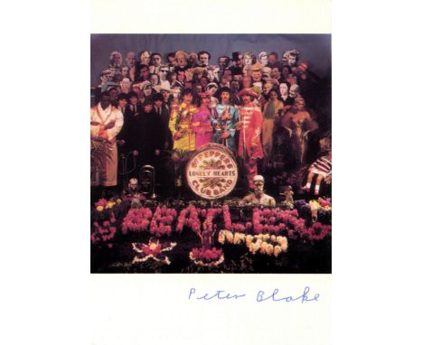 BLAKE PETER: (1932-     ) English pop artist, co-creator of the sleeve design for the Beatles' album Sgt. Pepper's Lonely Hea