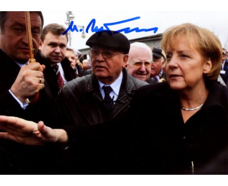 GORBACHEV &amp; MERKEL: GORBACHEV MIKHAIL (1931-2022) Soviet politician who served as General Secretary of the Communist Part