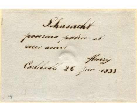 HENRI, COMTE DE CHAMBORD: (1820-1883) Petit-Fils de France, the disputed King of France, 2nd - 9th August 1830 as Henry V, la