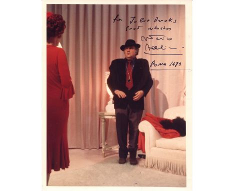 FELLINI FEDERICO: (1920-1993) Italian film director, Academy Award winner. Signed and inscribed colour 8 x 10 photograph of F