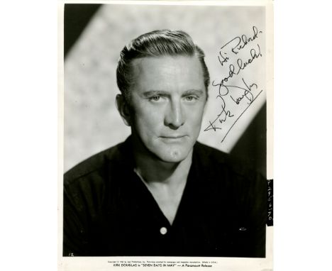 DOUGLAS KIRK: (1916-2020) American actor, the recipient of an Honorary Academy Award. Signed and inscribed 8 x 10 photograph,