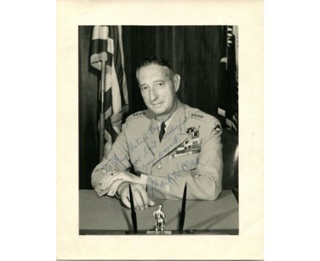 UNITED STATES ARMY: Small selection of vintage signed 8 x 10 photographs etc. by various United States Army officers, all of 