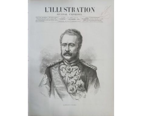 ALEXANDER III: (1845-1894) Emperor of Russia 1881-94. Attractive signed printed large folio copy of L´Illustration Journal Un