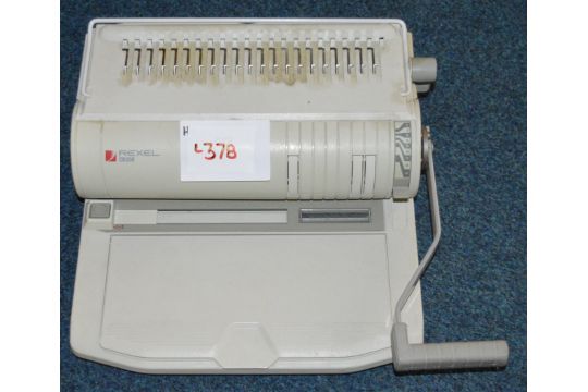 1 x rexel cb350 comb binder binding machine manual a4 ring binder ref l378 2f cl110 no va 1 x rexel cb350 comb binder binding machine manual a4 ring binder ref l378 2f cl110 no va