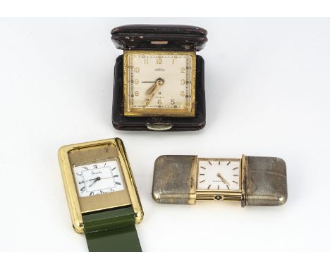 An Art Deco style Movado purse watch, sadly lacking covering, probably once shagreen, appears to be running, numbered 523 5 0