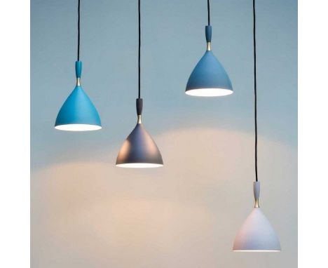 Dokka Pendant Light by Northern Petrol Blue This Dokka pendant was the first lamp from Norway to receive a Golden Medal award