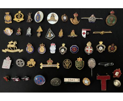 WW2 British Sweethearts and Enamel Badge Collection. Some later post war badges included. 