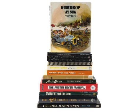 14 books relating to Austin 7 including A7 Restorers Guide by Rinsey Mills and A7 Source Book by Bryan Purves Please note thi