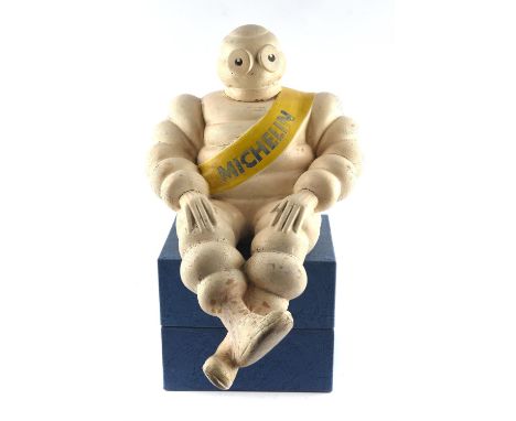 Original Vintage Composite Michelin Man, Bibendum Sitting. Please note this lot has the standard Ewbank's standard buyers pre