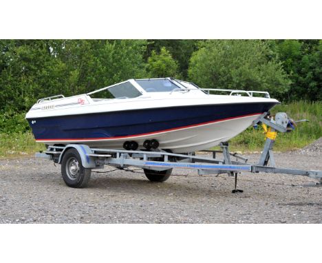1988 Fletcher 165 GTS Arrowstreak Speed Boat.3.0 litre inboard Mercruiser 130HP Petrol engine.Hallmark Carousel Galvanised tr