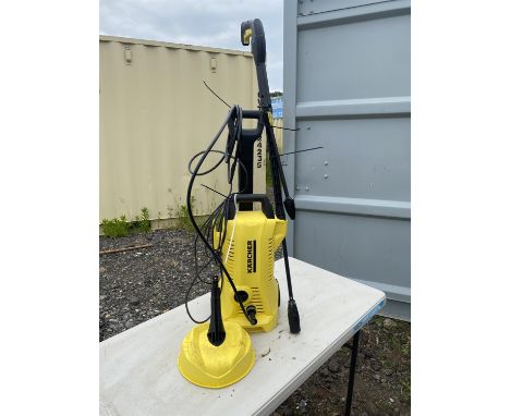 Karcher pressure washer with patio cleaning tool. Please note this lot has the standard Ewbank's standard buyers premium paya
