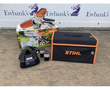 Stihl GTA 26 cordless battery garden mini handheld chainsaw / pruner.  Still in its original box. Battery and charger include