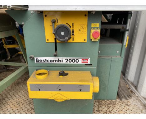 Kity Bestcombi 2000 combination/ multi-machine woodwork 4in1.  Manual and 110v transformer supplied.Please note this lot has 