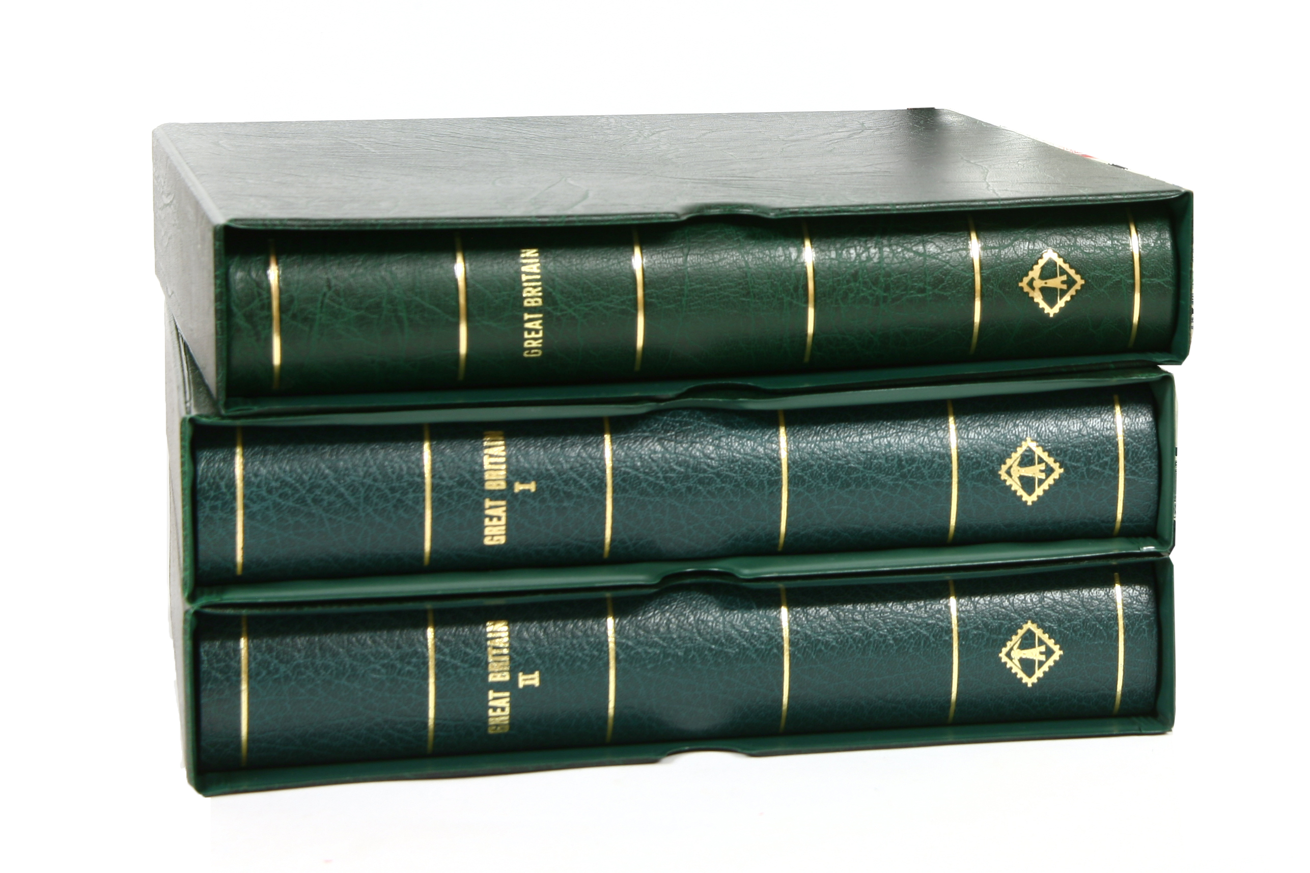 Three hingeless Lighthouse albums containing a mint collection of GB stamps from King V to