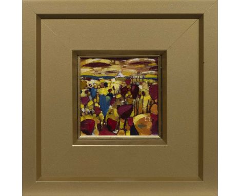 * GORDON WILSON (SCOTTISH b. 1968),ENCHANTED GARDEN oil on panel, signed, titled verso, dated 2010 label versoimage size 14.5