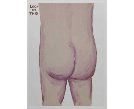 * DAVID SHRIGLEY OBE (SCOTTISH b. 1968),LOOK AT THIS lithograph on 200g Munken Lynx paperoverall size 74cm x 54cmUnframed.