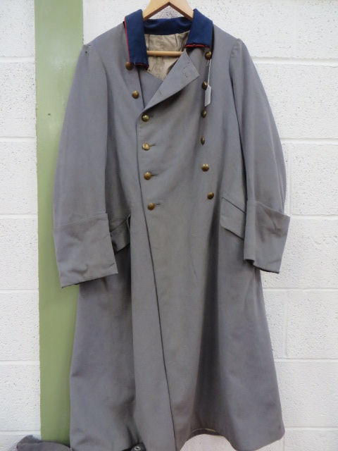 Imperial German Officer’s Greatcoat light grey double breasted long ...