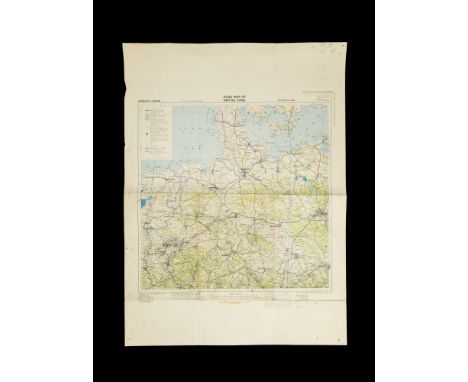 Including; ROAD MAP OF BRITISH ZONE’ published by Survey Branch HQ Northag Jan 1952, with FRENCH AND AMERICAN ZONES to the re