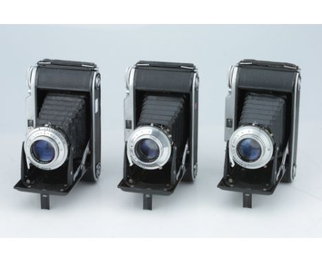 chrome, bodies G-VG, shutters work but stick on all speeds, optics F-G, haze and fungus present,