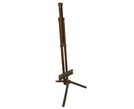 20th century beech artists' adjustable easel