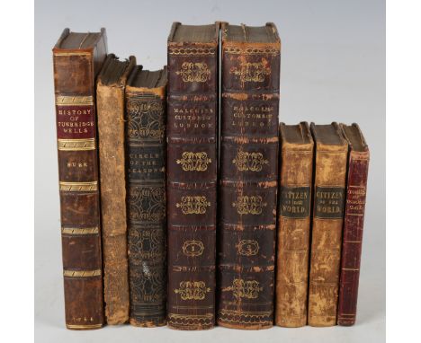 BURR, Thomas Benge. The History of Tunbridge-Wells. London: M. Hingeston, 1764. List of subscribers, index to rear. (Light to