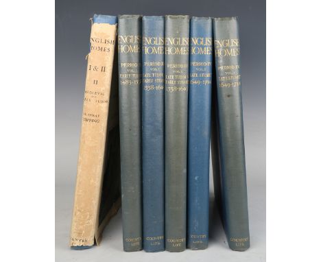 TIPPING, H. Avray. English Homes. London and New York: Country Life, 1929-1934. 6 vols. Mixed editions and duplicates, folio 