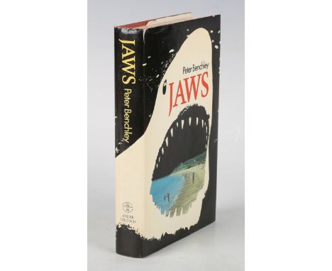 BENCHLEY, Peter. Jaws. London: Andre Deutsch, 1974. First edition, first impression, 8vo (197 x 125mm.) (Mild toning.) Origin