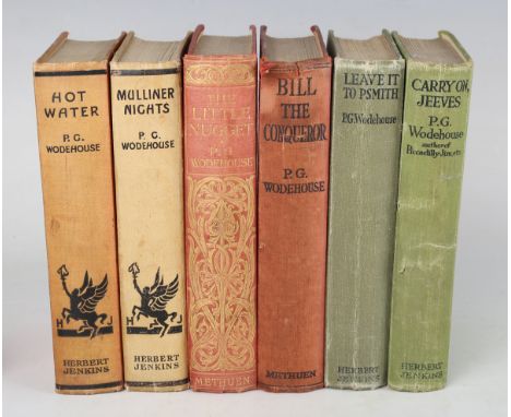 WODEHOUSE, P.G. Hot Water. London: Herbert Jenkins Limited, 1932. First edition, first printing, 8vo (184 x 119mm.) 8pp. of p