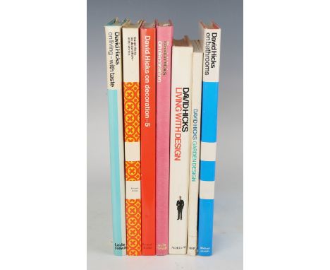 HICKS, David. On Living - With Taste. London: Leslie Frewin, 1968. First edition, 4to (306 x 232mm.) Numerous photographic il