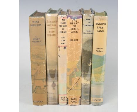 WARREN, Henry C. West Country (Somerset, Devon, Cornwall). London: B.T. Batsford Ltd., 1938. First edition, 8vo (209 x 132mm.