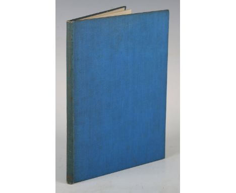 BANTING, John. A Blue Book of Conversation. London: Editions Poetry, 1946. First edition, 8vo (242 x 183mm.) 25 cyanotype ill