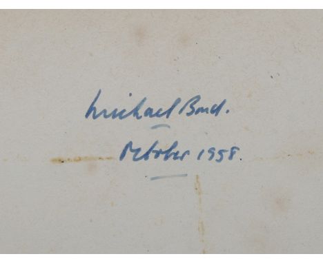 BOND, Michael. A Bear Called Paddington. London: Collins, 1958. First edition, first printing, signed by the author, 8vo (199