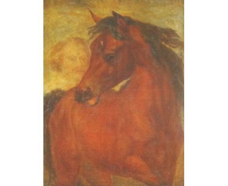 18th/19th CENTURY SCHOOL, Equestrian Portrait, oil on canvas, 98cm x 76cm, framed.