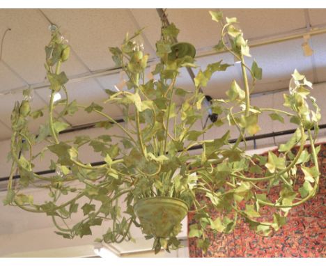 IVY LEAF CHANDELIER, by Villaverde of London, originally cost in excess of £3000, thirteen branch, Classical form, with metal
